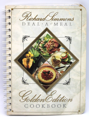 Richard Simmons Deal A Meal Golden Edition Cookbook Spiral Bound Recipes Diet