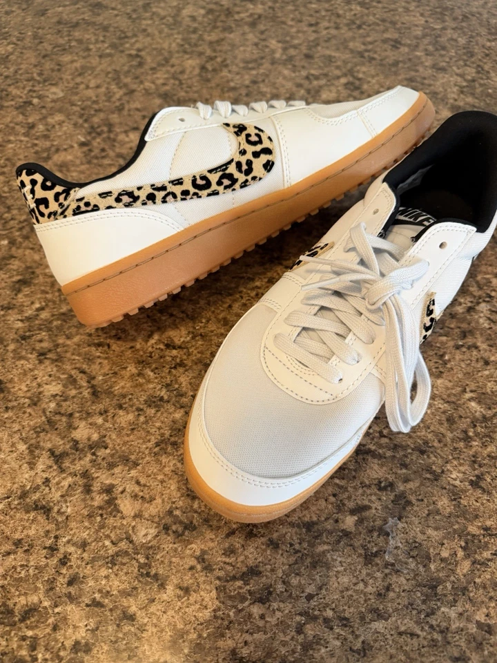 Nike Mujer Field General SE Leopardo Rayas Blanco Off Waffle Estilo Zapatos!!(10,5) Foto 4 de 4