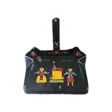 Folk Art Dust Pan Dutch Boy And Girl