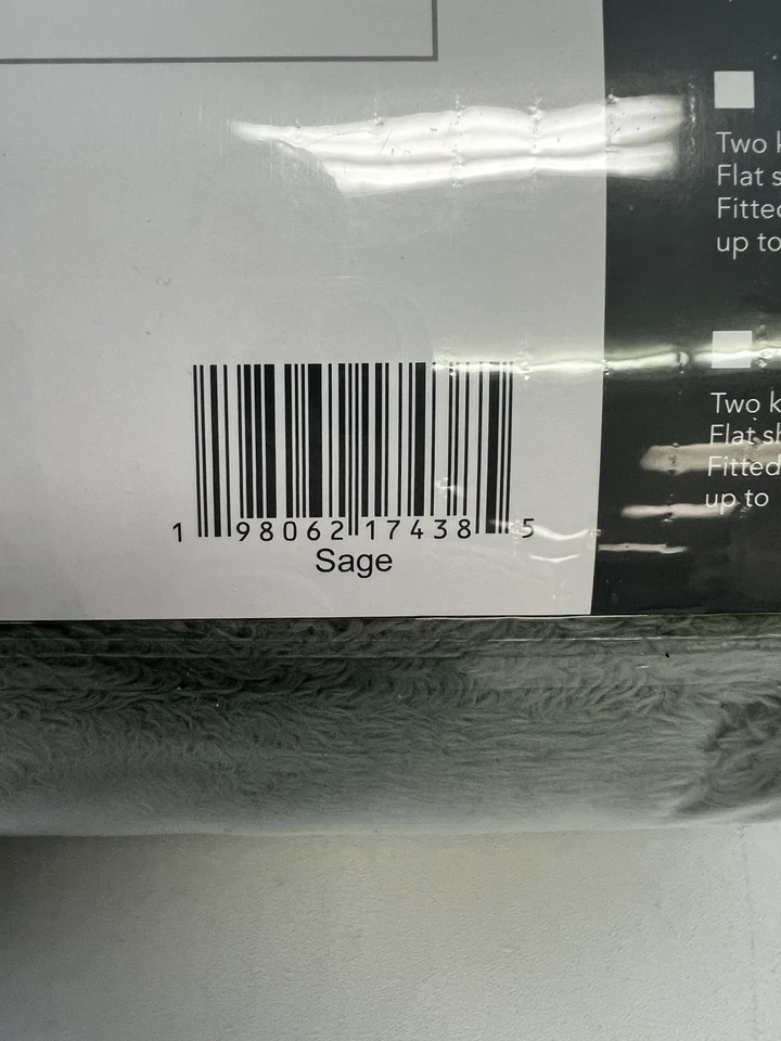 ¡Nuevo! Juego de sábanas Berkshire Blanket & Home de piel de oveja brillante DOBLE verde salvia sellado Foto 3 de 4