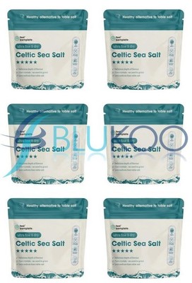 Feel Complete Bio zugelassenes keltisches Meersalz ultrafein fein 200g 6er Pack