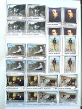Romania 1977 All Issues Sc. 2705-54, in Blocks of 4, SSs, Notes, All MNH, OG, SU