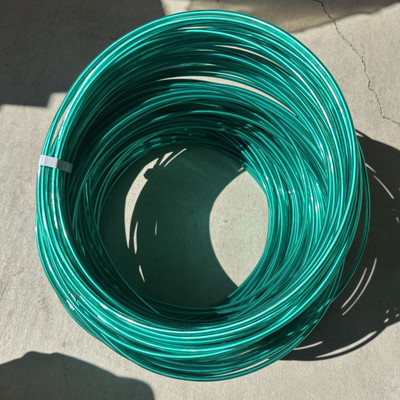 Lot of 5 Hillman Weatherproof Steel Anchor Wire Clothesline 50' Green 123148