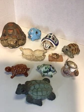 Stone Critters And Other Turtle Figurines Lot 