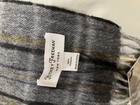 Hickey Freeman New York 100% Cashmere Gray Plaid Scarf  70 by 12 includes Fringe — photo 5