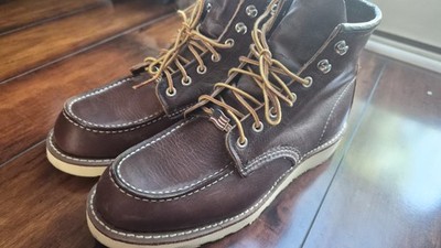 NEW Red Wing 1907 Classic Heritage Moc Toe Boots Men 9D Brown Oil Slick USA 