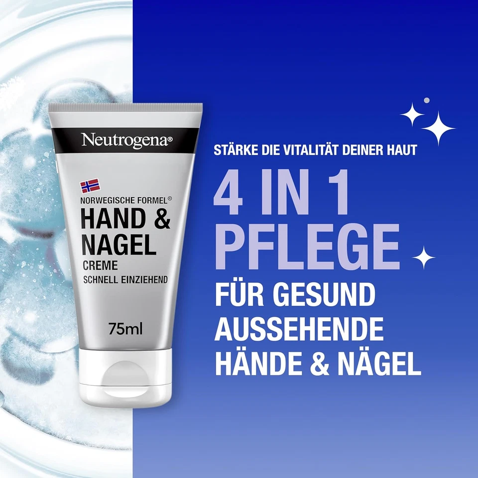 Neutrogena Schnell Einziehende Handcreme, Feuchtigkeitscreme Mit Glycerin + Vita - Bild 2 von 4