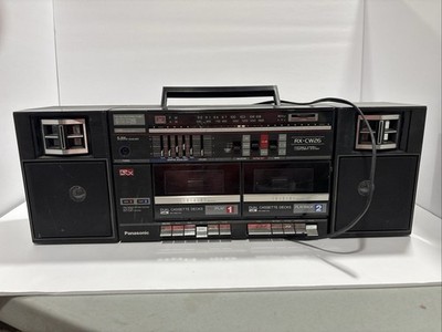 Panasonic RX-CW26 Boombox Dual Cassette Decks 5-Band EQ AM/FM