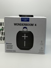 Ultimate Ears WONDERBOOM 4 Portable Waterproof Bluetooth Speaker - Black SEALED