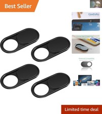 Ultra-Thin Webcam Cover Slide for Laptops  iPads   4-Pack Privacy Solution