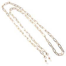 Golden Alloy Glasses Holder Strap Eyewear Retainer Chain Eyeglass Cord