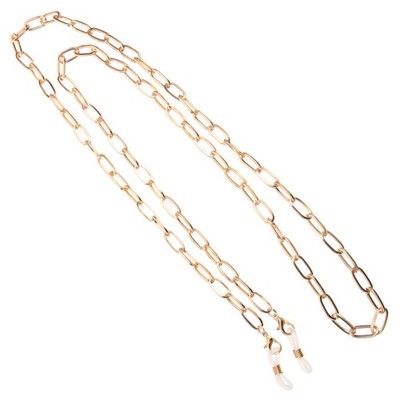 Golden Alloy Glasses Holder Strap Eyewear Retainer Chain Eyeglass Cord