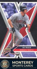 Joe Mauer 2008 Upper Deck X Die Cut #60 Minnesota Twins