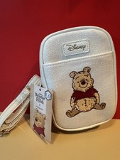 Disney Winnie The Pooh Canvas Crossbody Bag Cellphone Holder Primark -NEW