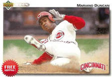 1992 Upper Deck Gold Hologram Baseball Card #659 Mariano Duncan Cincinnati Reds