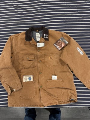 #ad #ad NWT Vintage Carhartt Chore Coat Brown Soze Xtra Large Union Labor $150.00