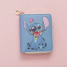 🩷Disney Purse for Girls Stitch Girls Wallet with Card Slots & Coin Kids Purse.