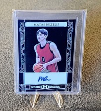 2024 Leaf Sports Heroes Matas Buzelis BA-MB1 Black Prizm Auto #d 32/49 