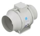 Soler and Palau TD-100X1 4'' Duct 135 CFM In-line Mixed Flow Duct - White