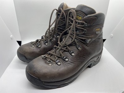 ASOLO MENS TPS 520 GV EVO WATERPROOF ROUND  TOE BACKPACKING BOOTS  FULL GRAIN 9