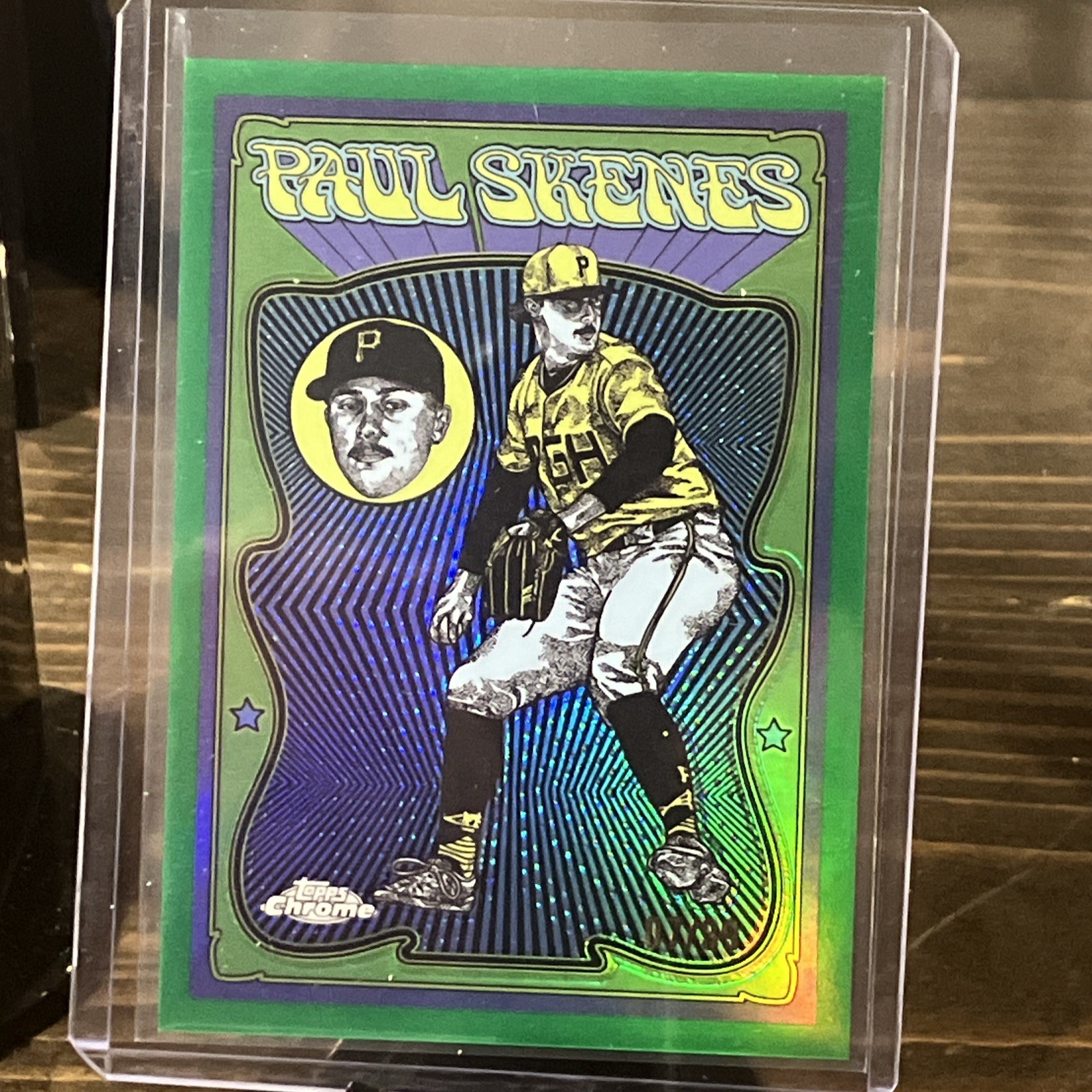 2025 Topps Chrome Ultra Violet All Stars UV-4 Green /99, SSP Paul Skenes