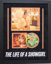 Taylor Swift Signed CD Cover Custom Framed PSA The Life of a Showgirl