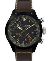 Timex Waterbury Ace Fly-Back Braun Herren Armbanduhr TW2Y70100