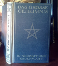 antikes Buch okkulte Geschichten 1923 Pentagramm Hexen  Tanzwut  dark academia