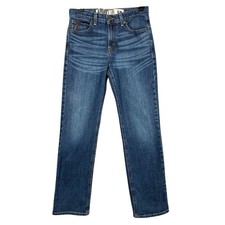 Ariat B5 Slim Boy's Sz 16 Blue Adjustable Waist Straight Denim Jeans Cowboy