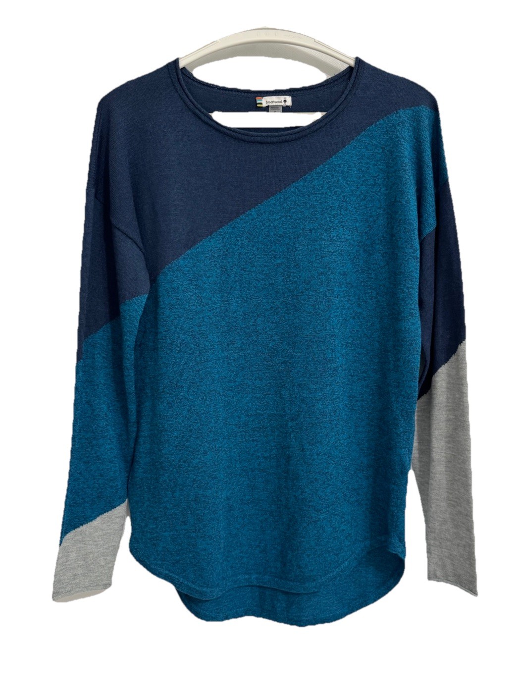 Smartwool Size Small Blue Shadow Pine Crewneck Li… - image 1
