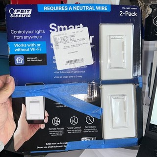 Feit Wi Fi Smart Dimmer Light Switch 2 Pack Alexa Google Smart Phone
