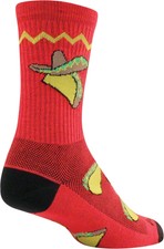 SockGuy Crew Taco Socks - 6, Red, Large/X-Lar...