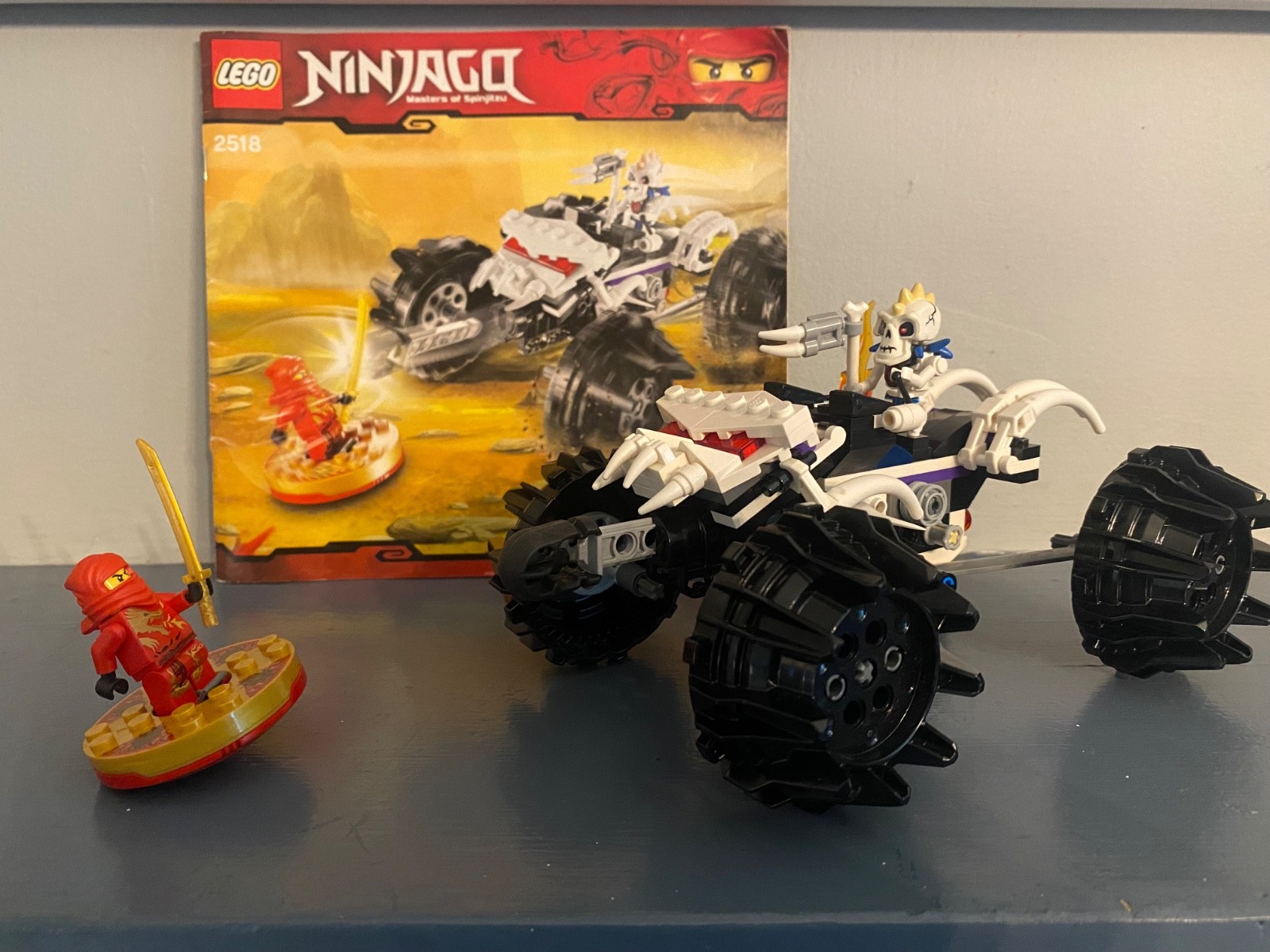 LEGO NINJAGO: Nuckal's ATV (2518) With Kai Minifigure, Nuckal and instructions