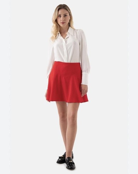 Women Peserico Skirt Red Viscose 38 / M / 46