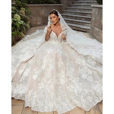 For Woman 2026 Bride Off Shoulder Lace Ball Gown Appliques Customized