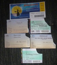 6 alte Ticket's Eintritrittskarten Berlin Makeba Evora Gil Oldie Nacht Konzert