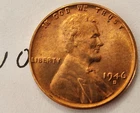 1946-D Lincoln Cent BU  Nice Red Color  #10