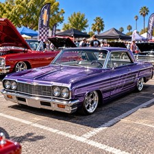 Hot Wheels ’64 Impala Layin’ Low Purple RealRiders