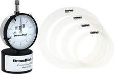 DrumDial Drum Tuner Evans E-Rings Rock Pack Value Bundle