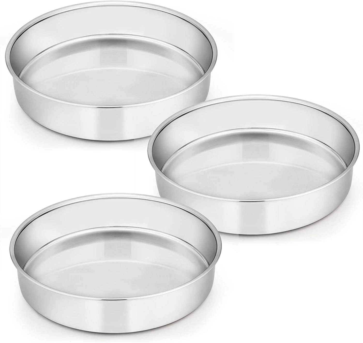 9½ Inch round Cake Pan Set of 3, Stainless Steel, Mirror Finish, Dishwasher Safe
Opens in a new wind
