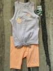 NWT GIRLS PUMA KIDS 2 PIECE ACTIVE SET OUTFIT RACER BACK TANK & SHORTS SIZE 5 — photo 1