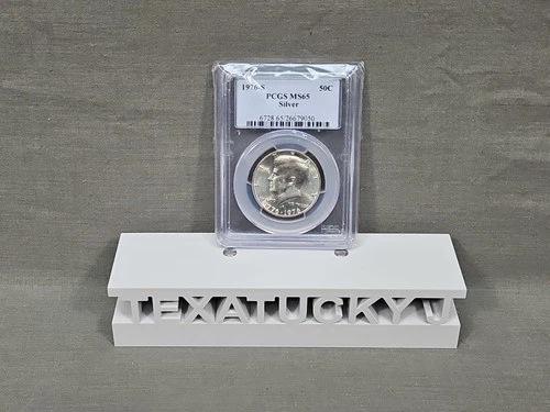 1976-S 50C Silver Kennedy Half Dollar PCGS MS65 Bicentennial
