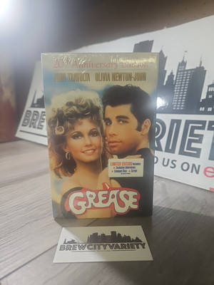 Grease (VHS 1998,20th Anniversary Edition) Brand NEW Factory SEALED! CD & Script