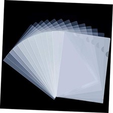 24 Pack Plastic Document Folders - L-Type Folders Copy Safe 24Packs Clear