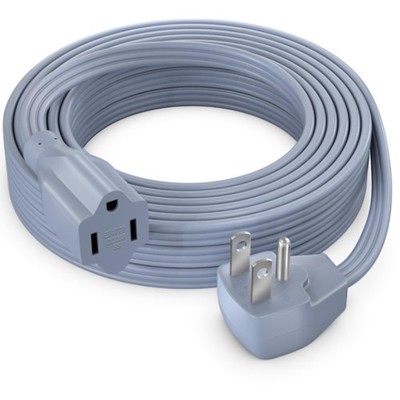 Extension Cord Heavy Duty 20 Feet Flat Wire 3-Prong Flat Plug, 14 AWG Power C...