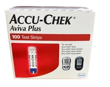 100 Accu-Chek Aviva Plus Test Strips~Exp~4/30/26~$57.99~Free Ship