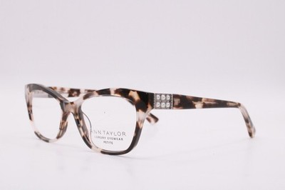 NEW ANN TAYLOR ATP015 C01 TORTOISE SILVER AUTHENTIC FRAMES EYEGLASSES 49-15