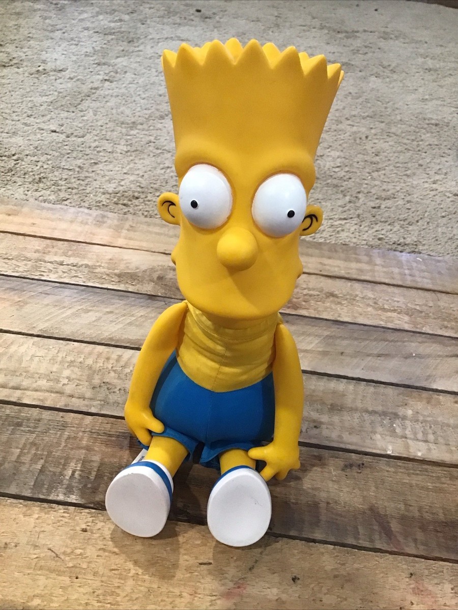 The Simpsons 1990 Bart Simpson Vinyl Stuffed Plush Doll Toy 11