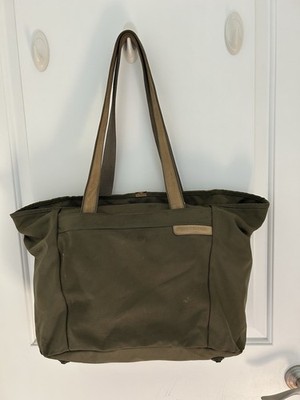 BRIGGS & RILEY Olive Green PREMIUM Carry On Travel Tote Bag