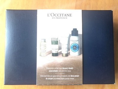 L'Occitane En Provence Travel Box Gift Set Shower Oil Body Scrub Cream - NEW